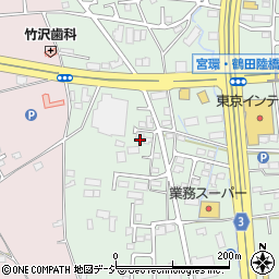 栃木県宇都宮市鶴田町1545周辺の地図