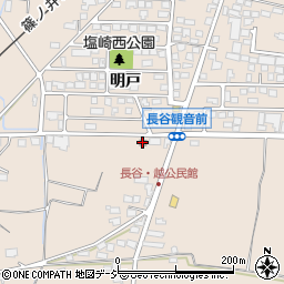 長谷越公民館周辺の地図