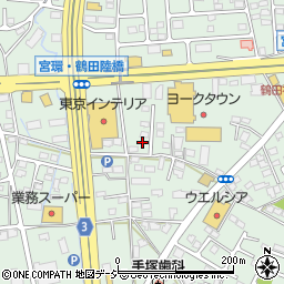 栃木県宇都宮市鶴田町1413周辺の地図