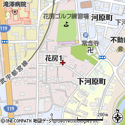 栃木県宇都宮市花房1丁目周辺の地図