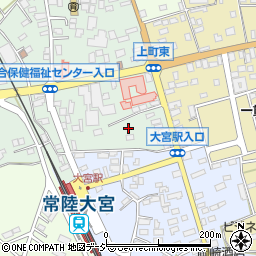 茨城県常陸大宮市上町周辺の地図