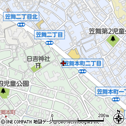 ファミリーマート石川屋金沢笠舞店周辺の地図