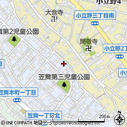 森永牛乳笠舞販売店周辺の地図