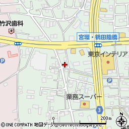 栃木県宇都宮市鶴田町1515周辺の地図