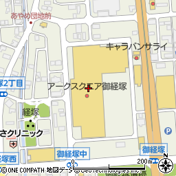 ニコペット　御経塚店周辺の地図