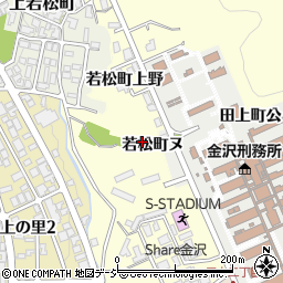 石川県金沢市若松町ヌ周辺の地図