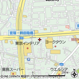 栃木県宇都宮市鶴田町1420周辺の地図