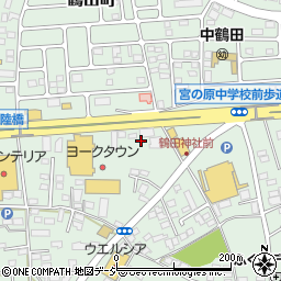 栃木県宇都宮市鶴田町1356周辺の地図