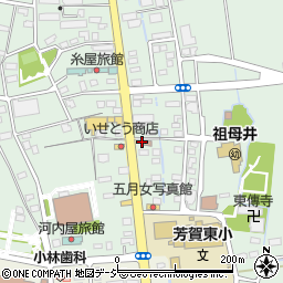 栃木県　警察本部真岡警察署祖母井駐在所周辺の地図