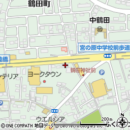 栃木県宇都宮市鶴田町1359周辺の地図