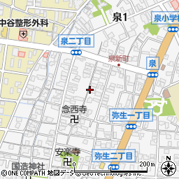 石川県金沢市泉2丁目周辺の地図