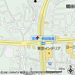 栃木県宇都宮市鶴田町1410周辺の地図