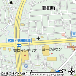 栃木県宇都宮市鶴田町1418周辺の地図