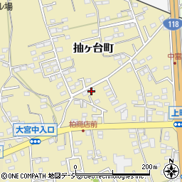 茨城県常陸大宮市抽ヶ台町周辺の地図