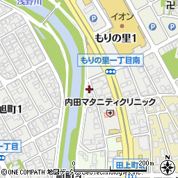 石川県金沢市もりの里1丁目255周辺の地図