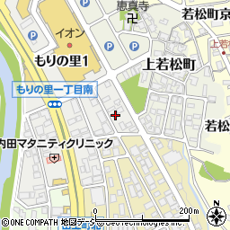 石川県金沢市もりの里1丁目15周辺の地図