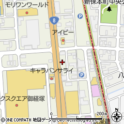 100時間カレー 御経塚店周辺の地図