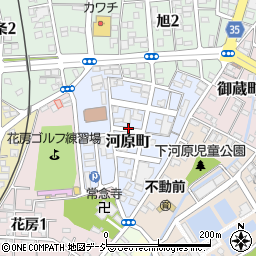 栃木県宇都宮市河原町周辺の地図