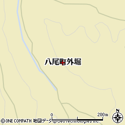 富山県富山市八尾町外堀周辺の地図