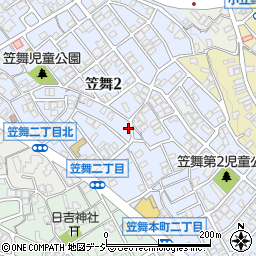 石川県金沢市笠舞周辺の地図