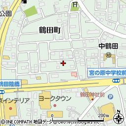 栃木県宇都宮市鶴田町1362周辺の地図