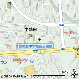 栃木県宇都宮市鶴田町1302周辺の地図