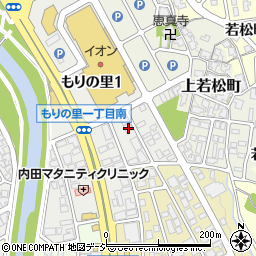 石川県金沢市もりの里1丁目24周辺の地図