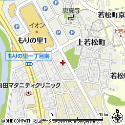 石川県金沢市もりの里1丁目6周辺の地図