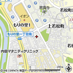 石川県金沢市もりの里1丁目12周辺の地図