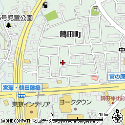 栃木県宇都宮市鶴田町1368周辺の地図