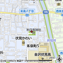 米泉公民館周辺の地図