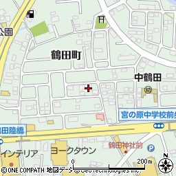 栃木県宇都宮市鶴田町1373周辺の地図