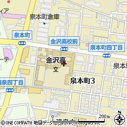 金沢高等学校周辺の地図