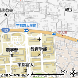 宇都宮大学　学務部入試課周辺の地図