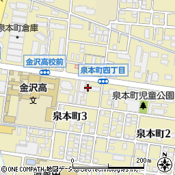 石川県金沢市泉本町周辺の地図