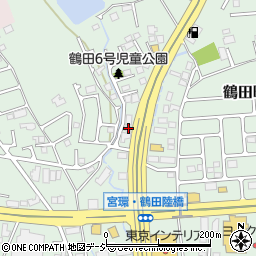 栃木県宇都宮市鶴田町1610周辺の地図