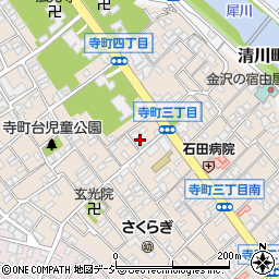石川県金沢市寺町周辺の地図
