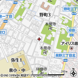 石川県金沢市野町3丁目18-24周辺の地図