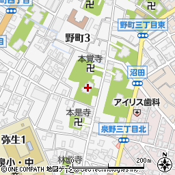石川県金沢市野町3丁目18-10周辺の地図