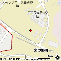 茨城県常陸太田市宮の郷町周辺の地図