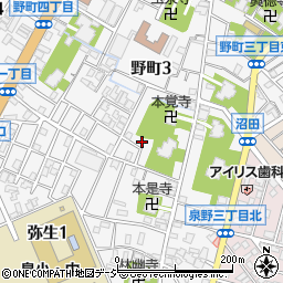 石川県金沢市野町3丁目18-35周辺の地図