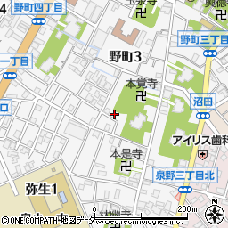 石川県金沢市野町3丁目18-36周辺の地図