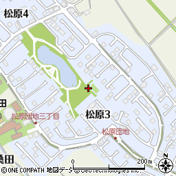 栃木県鹿沼市松原周辺の地図
