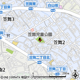 笠舞第1児童公園周辺の地図