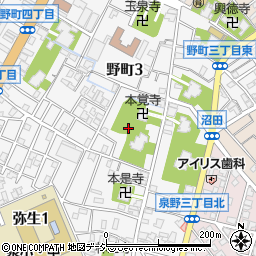 石川県金沢市野町3丁目18周辺の地図