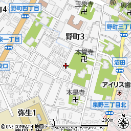 石川県金沢市野町3丁目18-39周辺の地図
