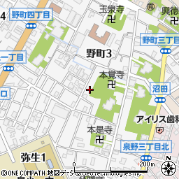 石川県金沢市野町3丁目18-40周辺の地図