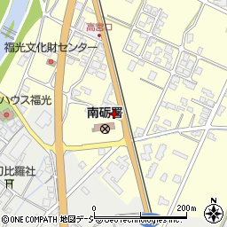 北日本新聞福光販売店周辺の地図