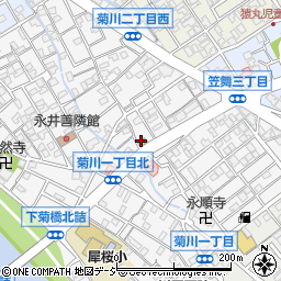 金沢菊川郵便局周辺の地図