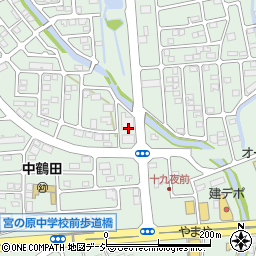 栃木県宇都宮市鶴田町1288周辺の地図